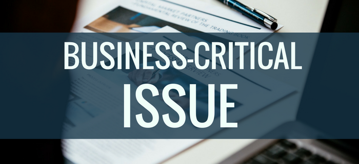 Business critical issue